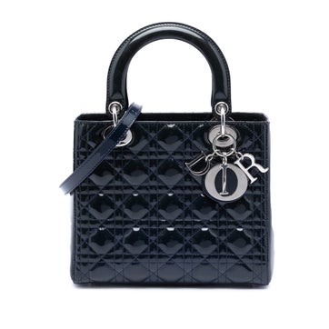 Patent Leather Medium Patent Cannage Lady Dior