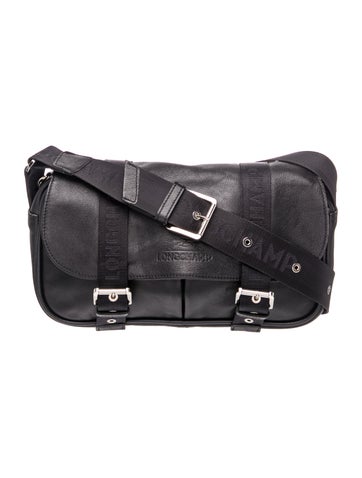 Longchamp Leather Messenger Bag