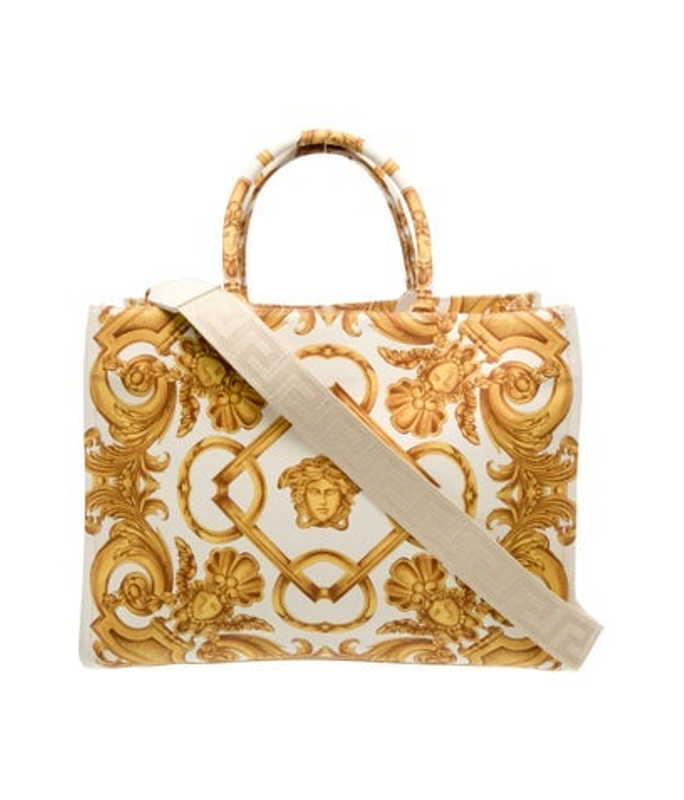 Versace Canvas Shoulder Bag