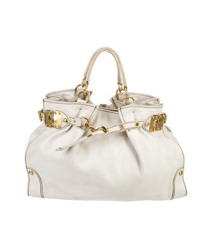 Miu Miu Miu Leather Top Handle Bag