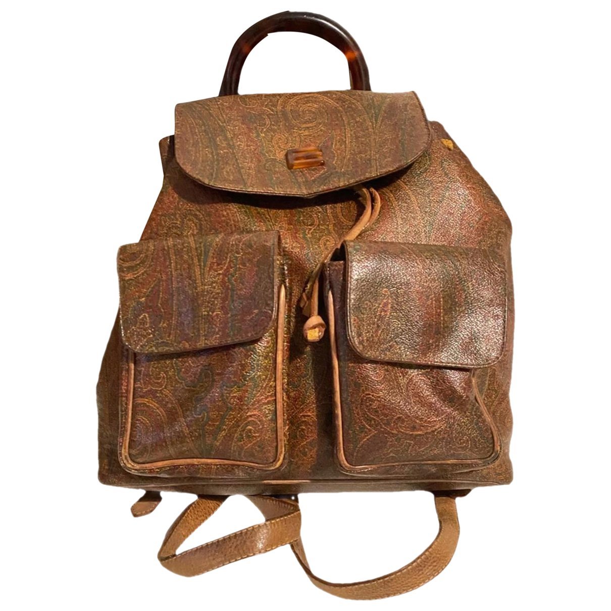 Leather backpack
