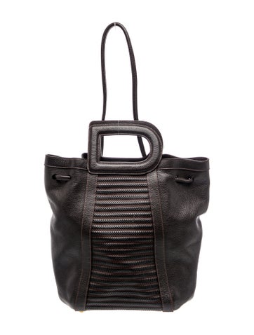 Delvaux Leather Top Handle Bag