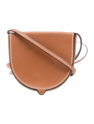 Leather Mini Heel Pouch Crossbody