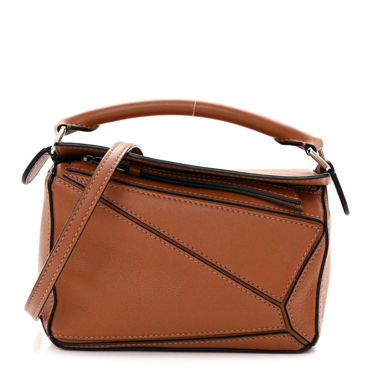Loewe Calfskin Mini Puzzle Bag Tan