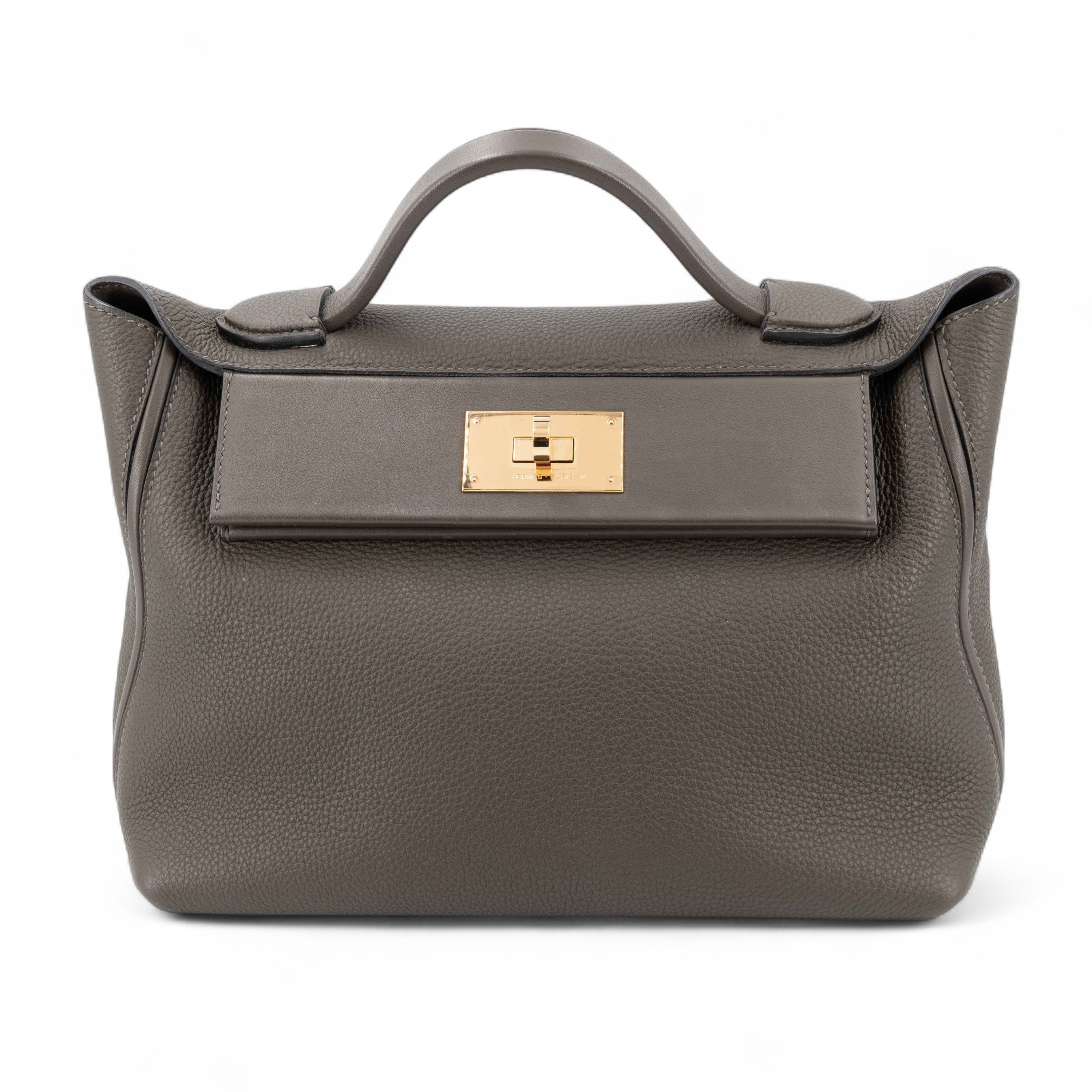 Very Good ( Rank A) HERMÈS 24/24 - 29 Vert Maquis (G8) Togo Swift Gold hardware Y (2020)