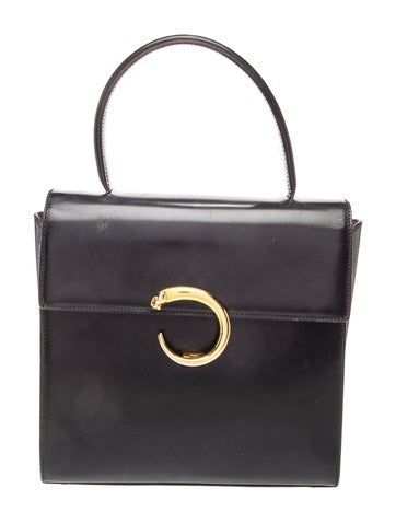 Cartier Leather Top Handle Bag