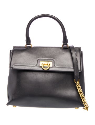 Leather Top Handle Bag