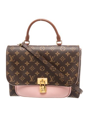 Monogram Monogram & Leather Trim Marignan Bag