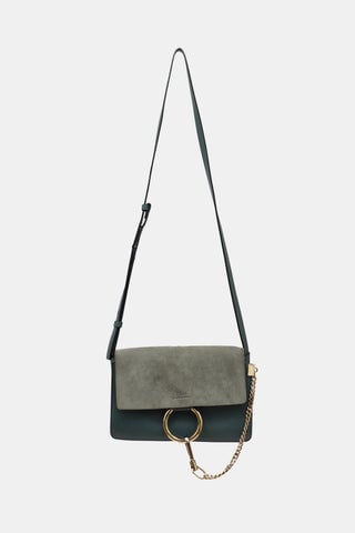 Leather & Suede Small Faye Bag