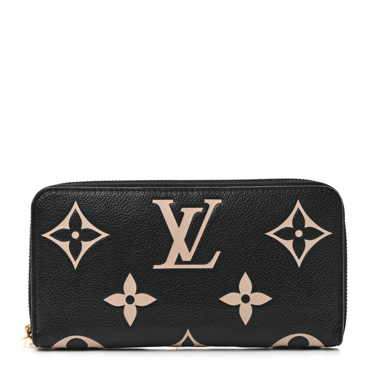 Louis Vuitton Empreinte Monogram Giant Zippy Wallet Black Beige
