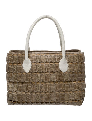 Nancy Gonzalez Crocodile Top Handle Bag