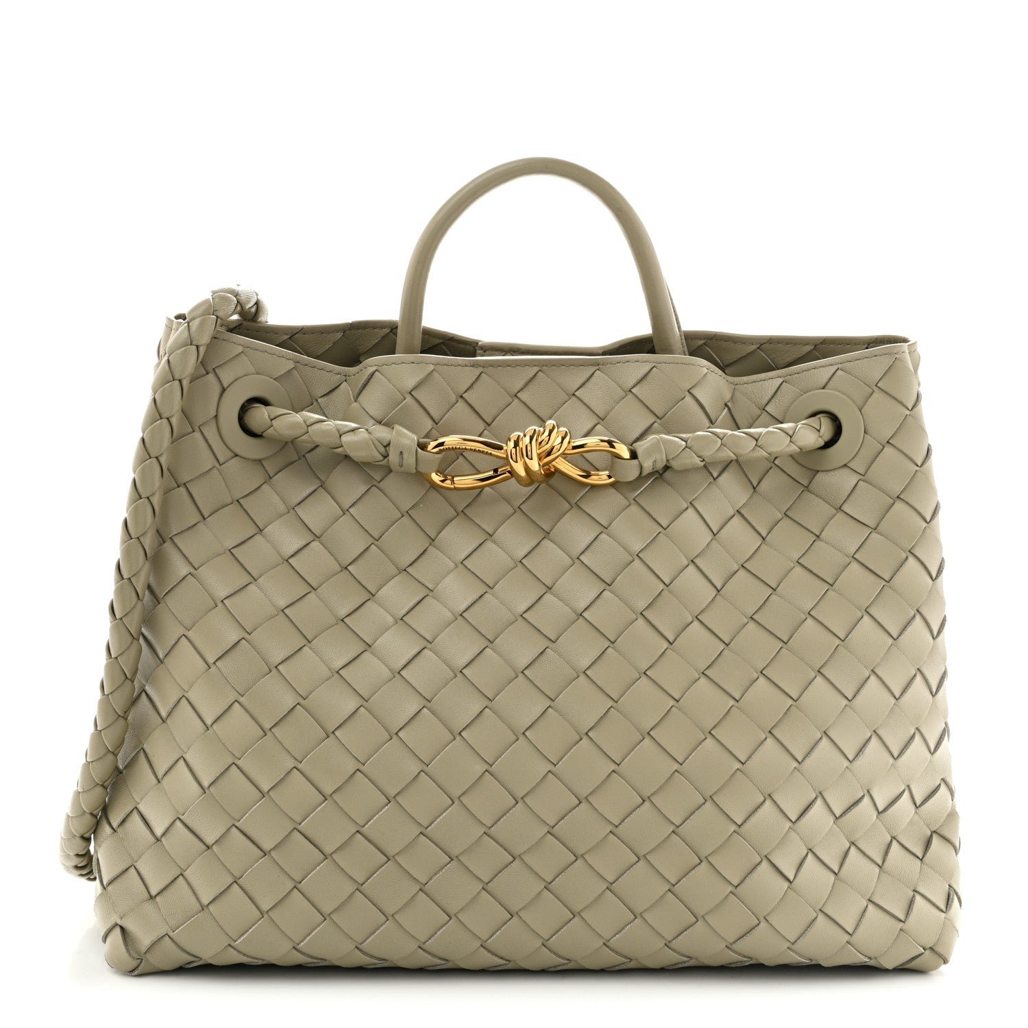 Bottega Veneta Nappa Intrecciato Medium Andiamo Shoulder Bag Cypress