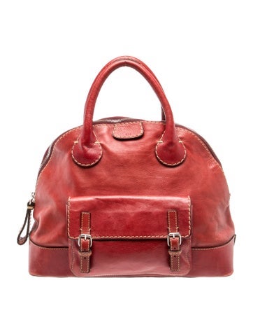 Leather Top Handle Bag