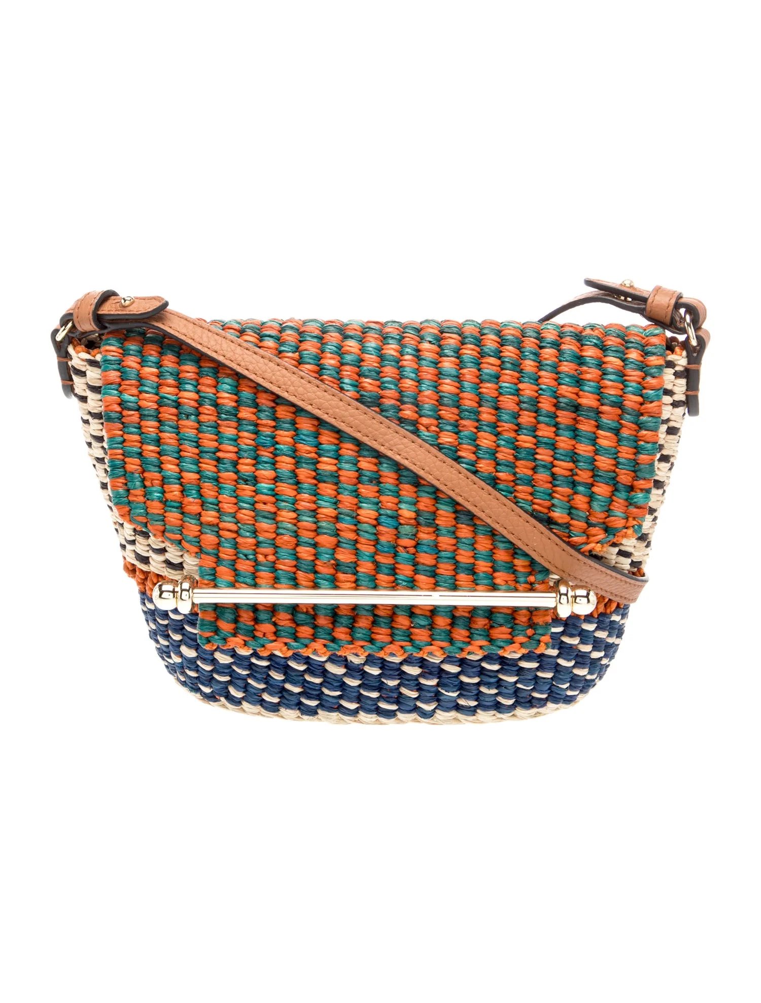 Strathberry Raffia Crossbody Bag