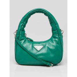 Prada Mango Soft Nappa Leather Mini Hobo Bag - 1BA384