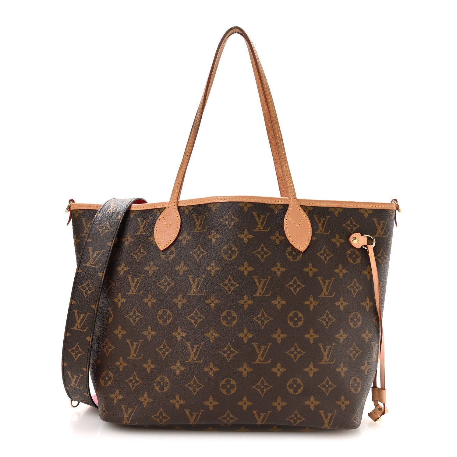 Louis Vuitton Monogram Inside Out Neverfull Bandouliere MM Rose Pondichery Rose Pondichery