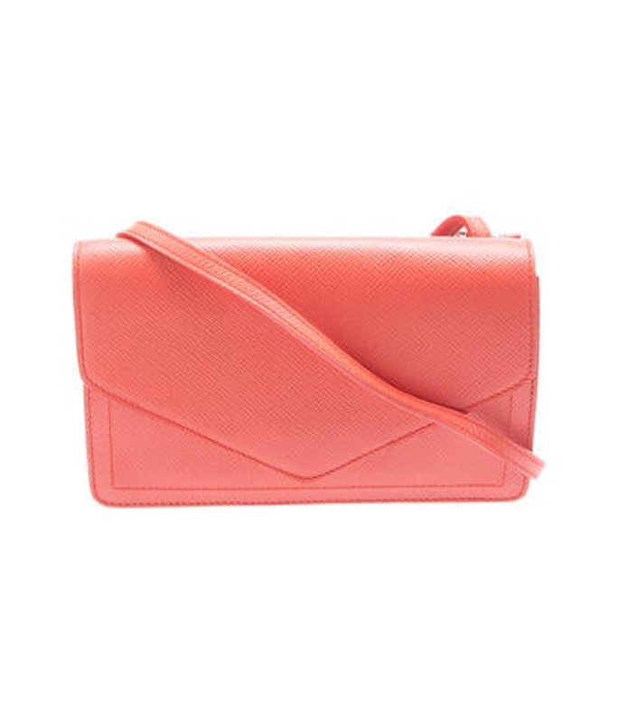 Smythson Saffiano Leather Crossbody Bag