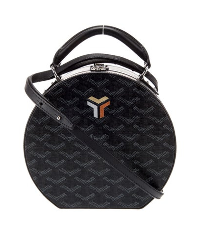 Goyard Jet Black Goyardine Sac Boite Chapeau Alto