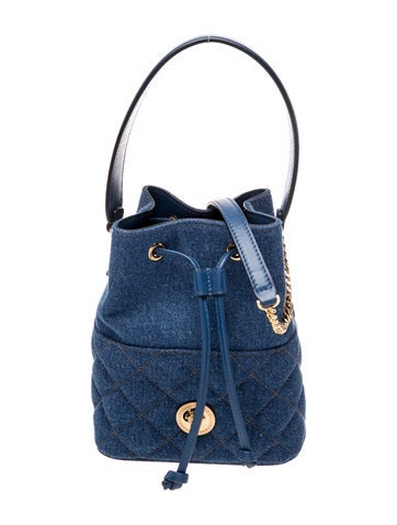 Versace Denim Bucket Bag