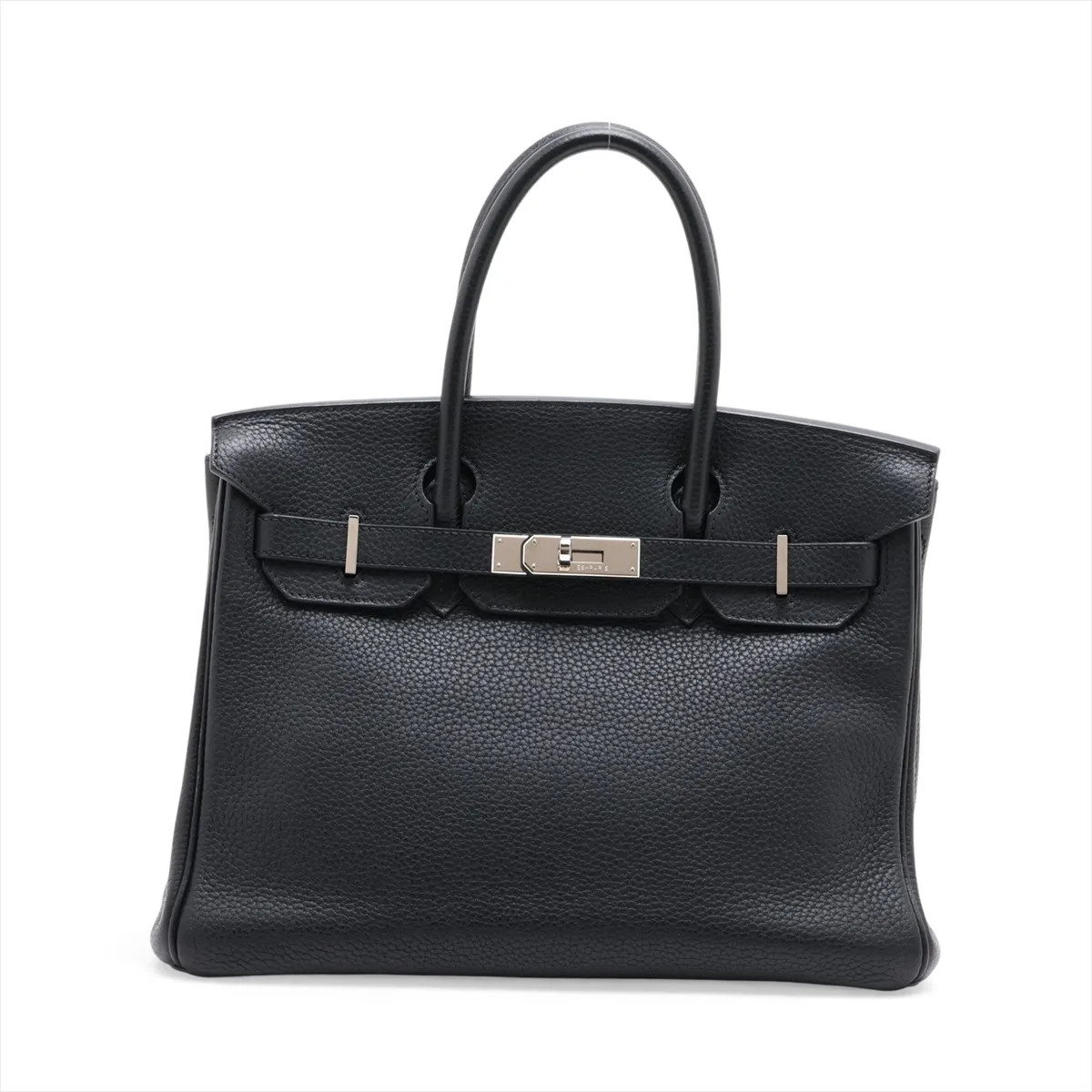 Hermès Birkin 30 Le Tournay Taurillon Clemence Black Silver Metal Fittings