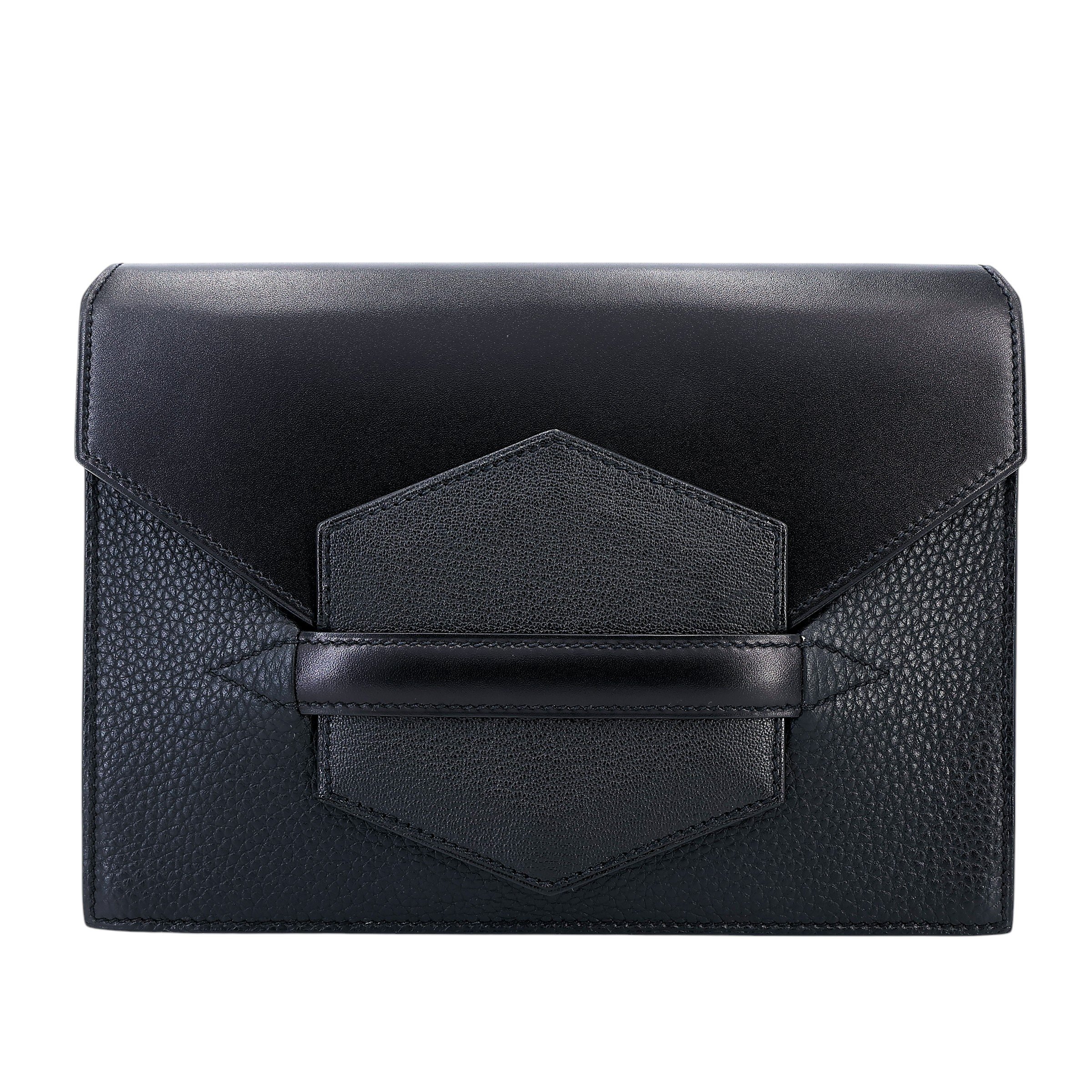 Very Good ( Rank A) HERMÈS Clutch Faco Black (89) Togo Chevre Box-calf Palladium hardware D (2019)