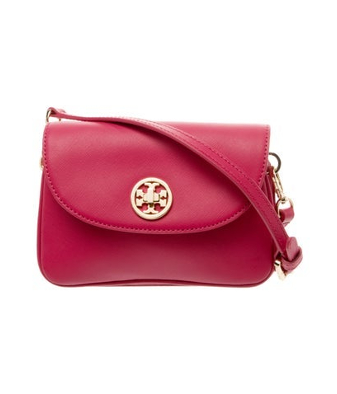Tory Burch Burch Saffiano Leather Crossbody Bag