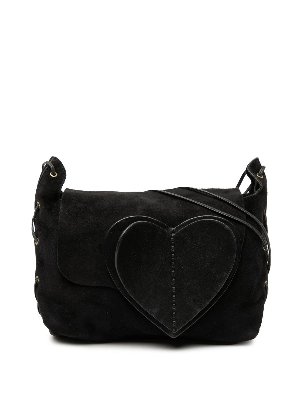 2000-2015 Suede Heart crossbody bag