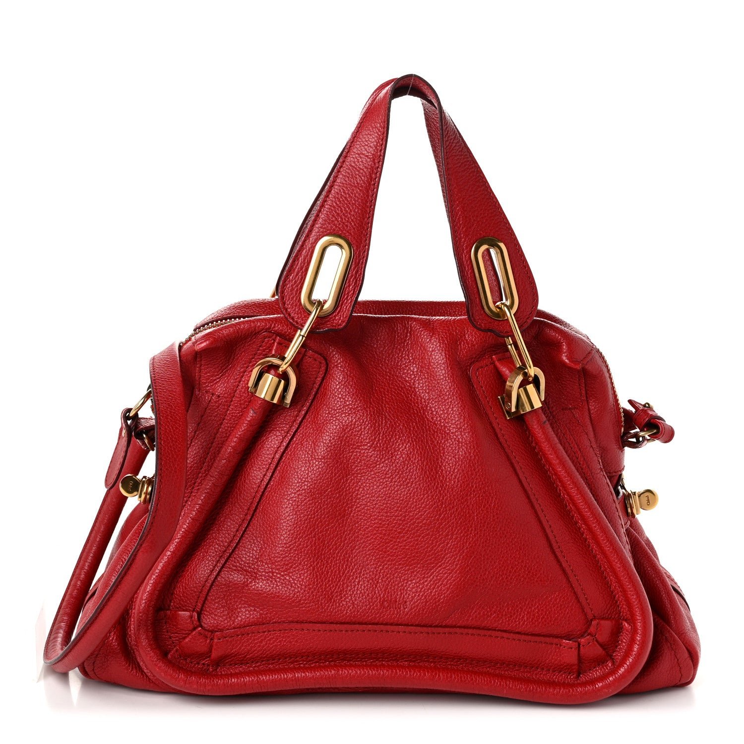 Chloe Calfskin Medium Paraty Red