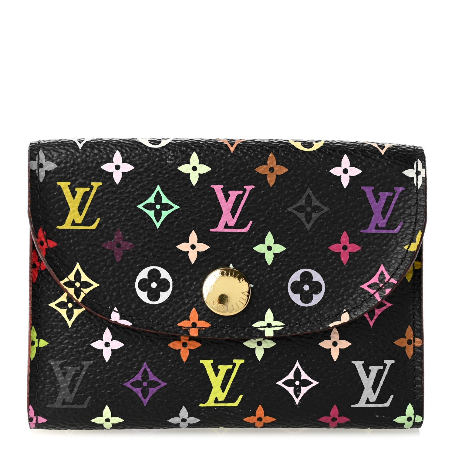 Louis Vuitton Monogram Multicolor Business Card Holder Black Grenade