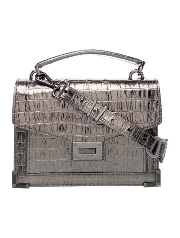 The Kooples Embossed Leather Top Handle Bag