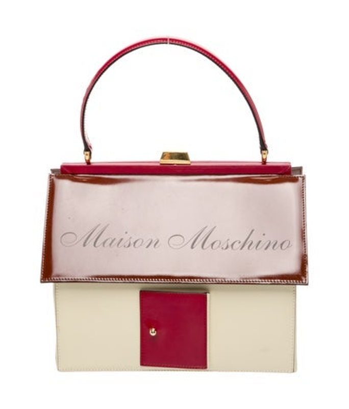 Moschino Leather Top Handle Bag Vintage