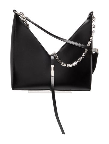 Leather Box Calfskin Cut Out Shoulder Bag Small