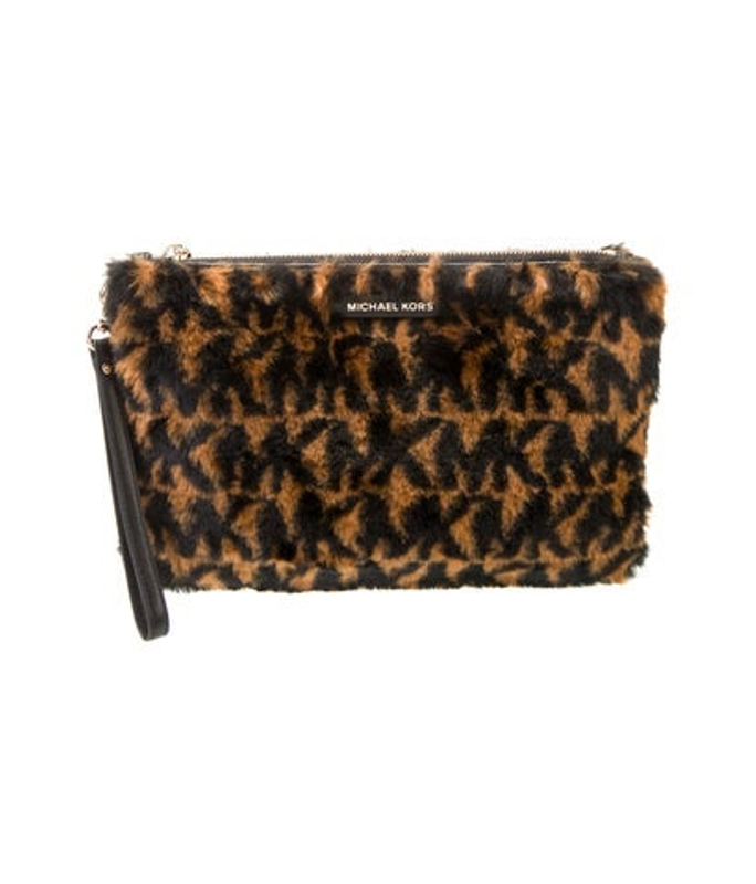 Michael Kors Kors Faux Fur Clutch