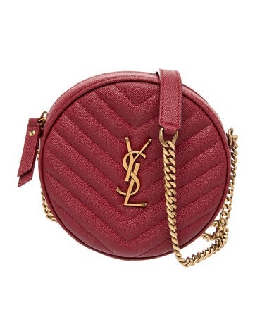 Leather Quilted Round Camera Bag