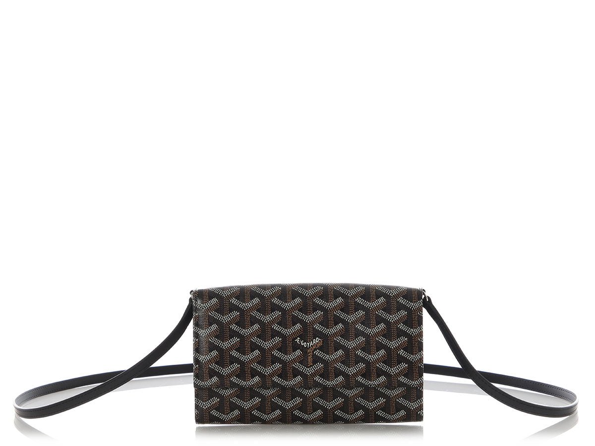Goyard Goyard Black Varenne Crossbody Wallet