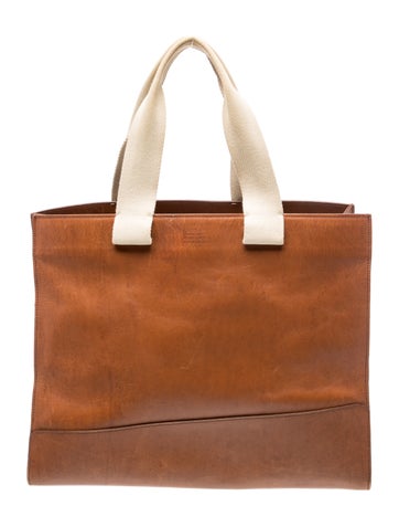 Il Bisonte Leather Top Handle Bag