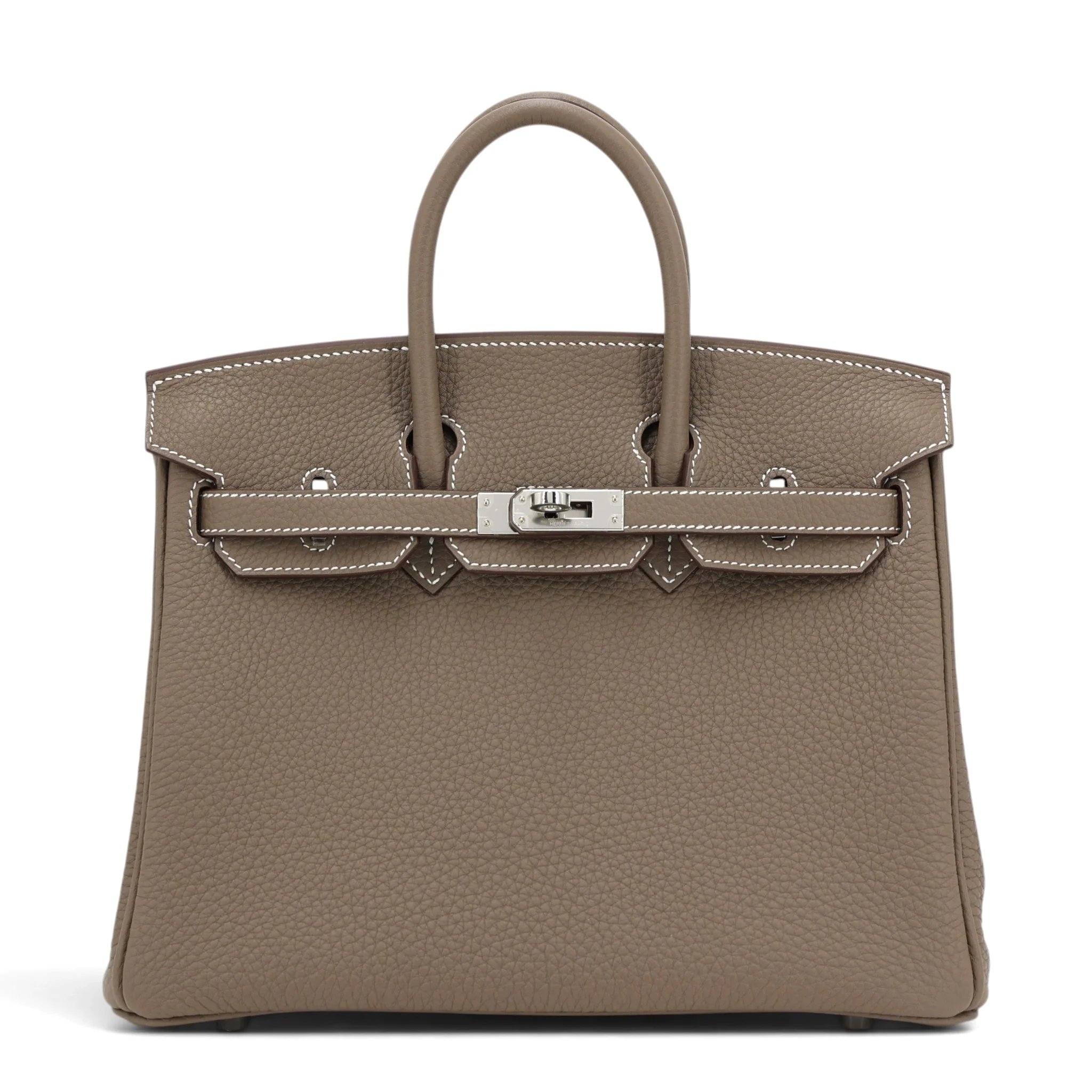 Brand New ( Rank N ) HERMÈS Birkin 25 Etoupe (18) Togo Palladium hardware G (2026)