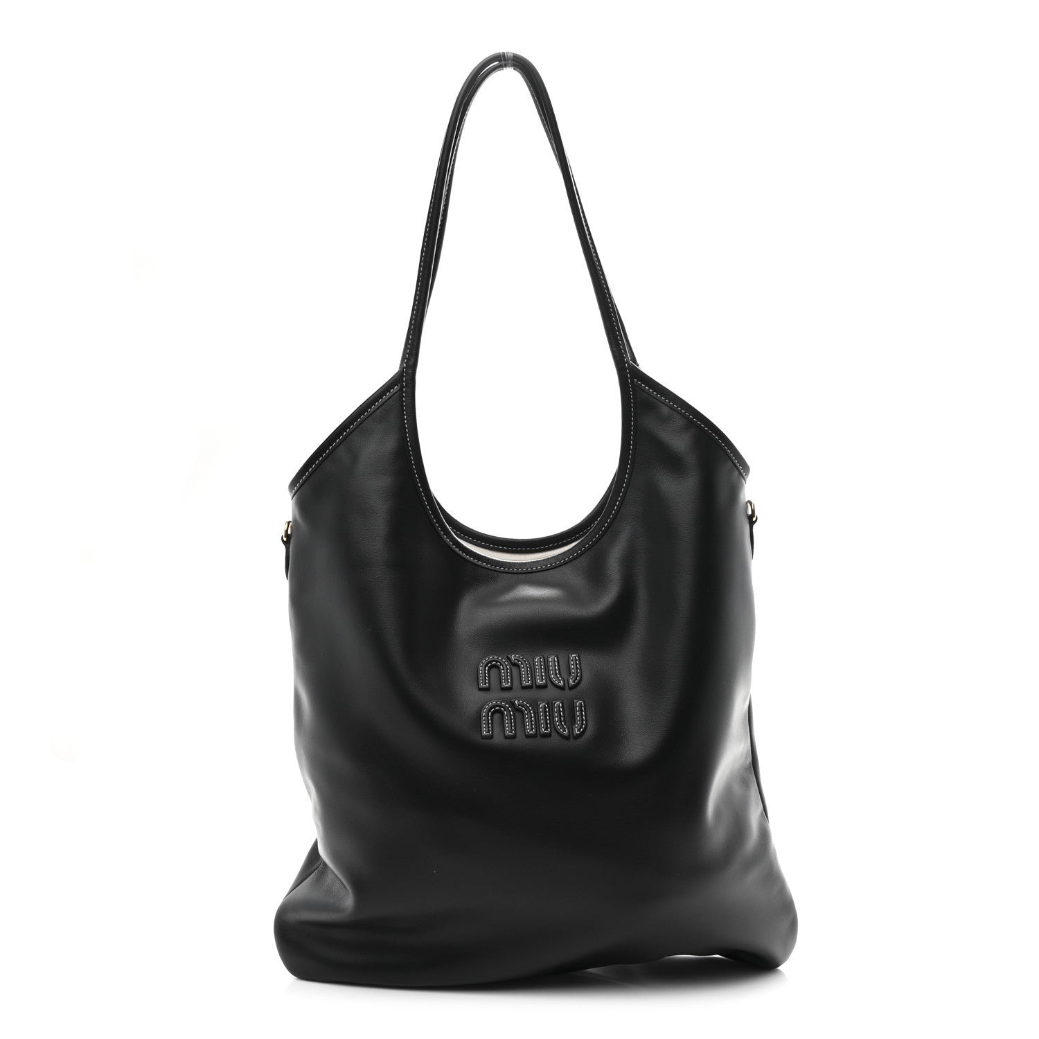Miu Miu Miu Miu Nappa Ivy Bag Black