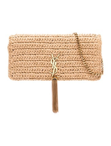 Saint Laurent Raffia Kate