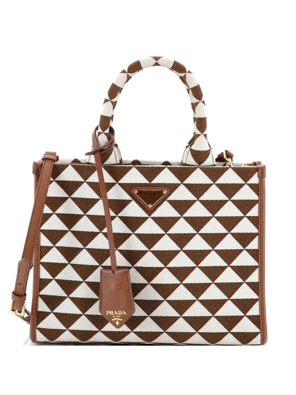 Symbole Shopper Jacquard Small tote bag