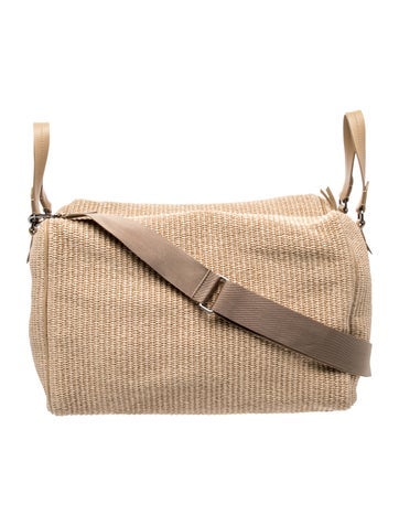 Raffia Messenger Bag