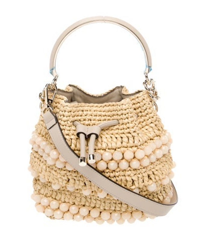 Jimmy Choo Choo Raffia Bon Bon W Tags