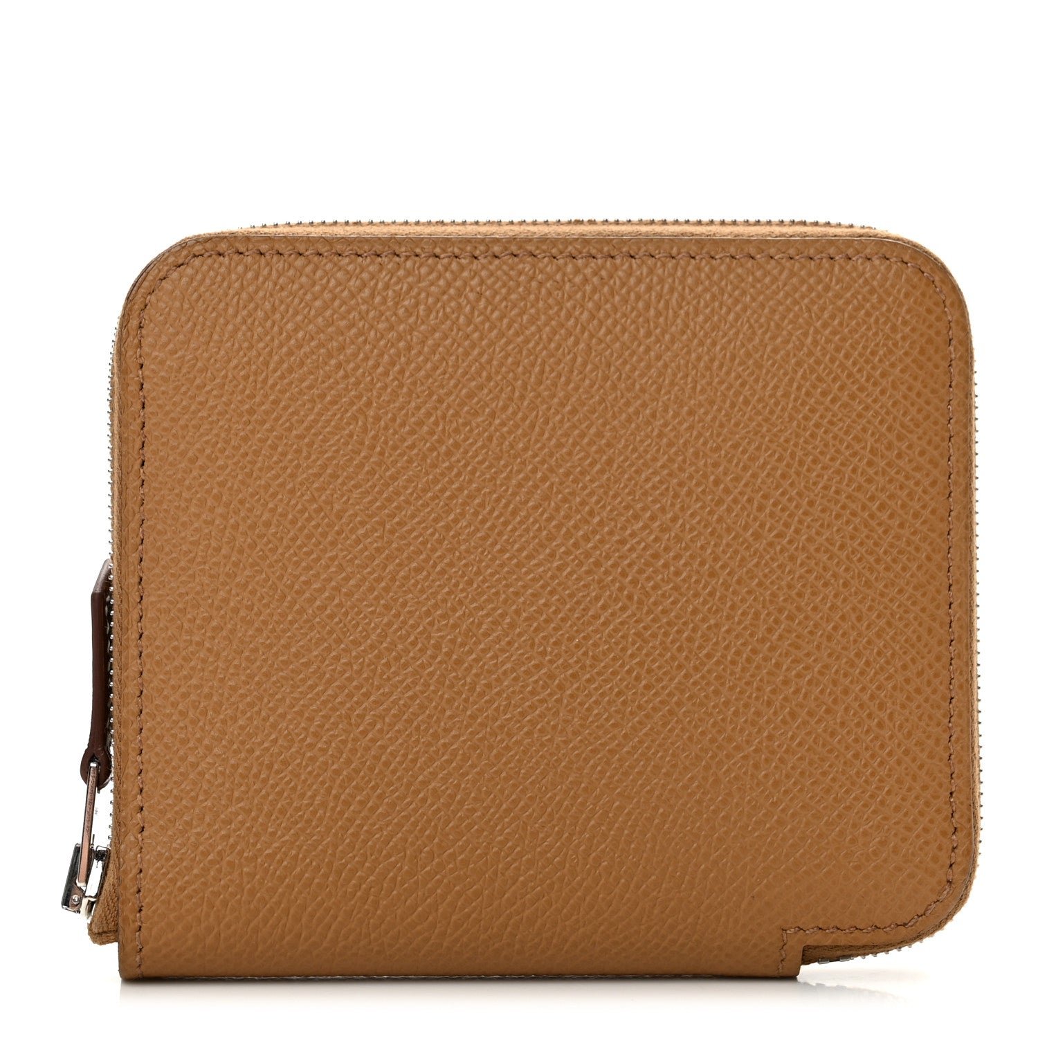 Hermes Epsom Silk'In Compact Wallet Biscuit Bleu Jean Capucine