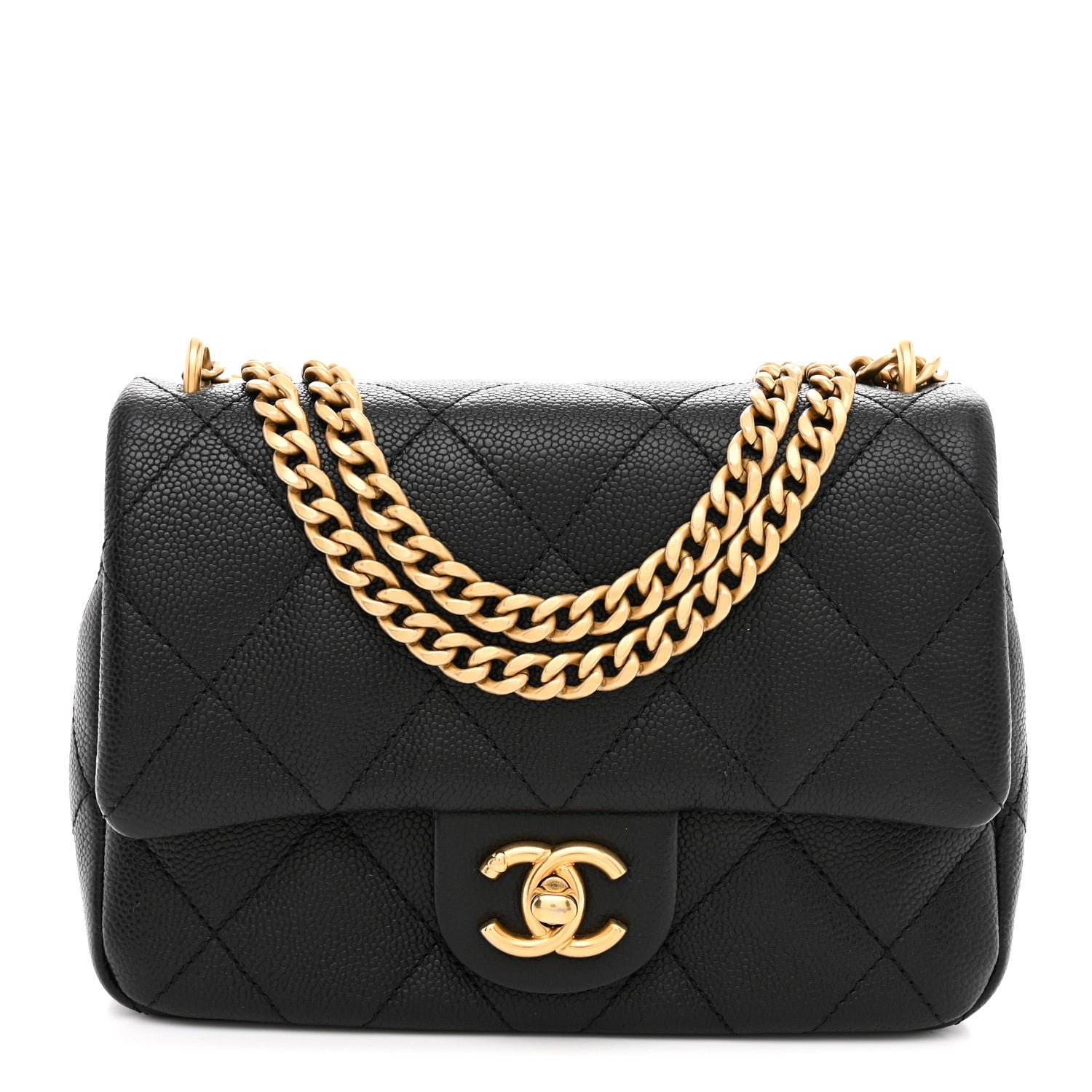 Chanel Caviar Quilted Mini Sweetheart Flap Black