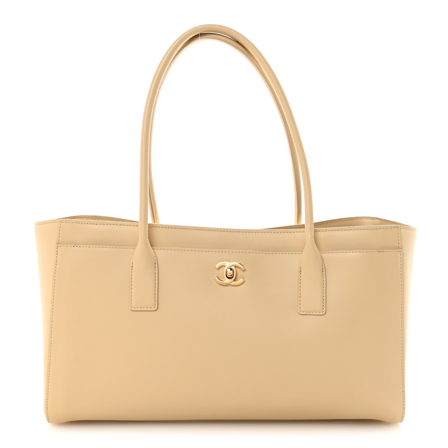 Chanel Calfskin Archetype Small Shopping Tote Beige