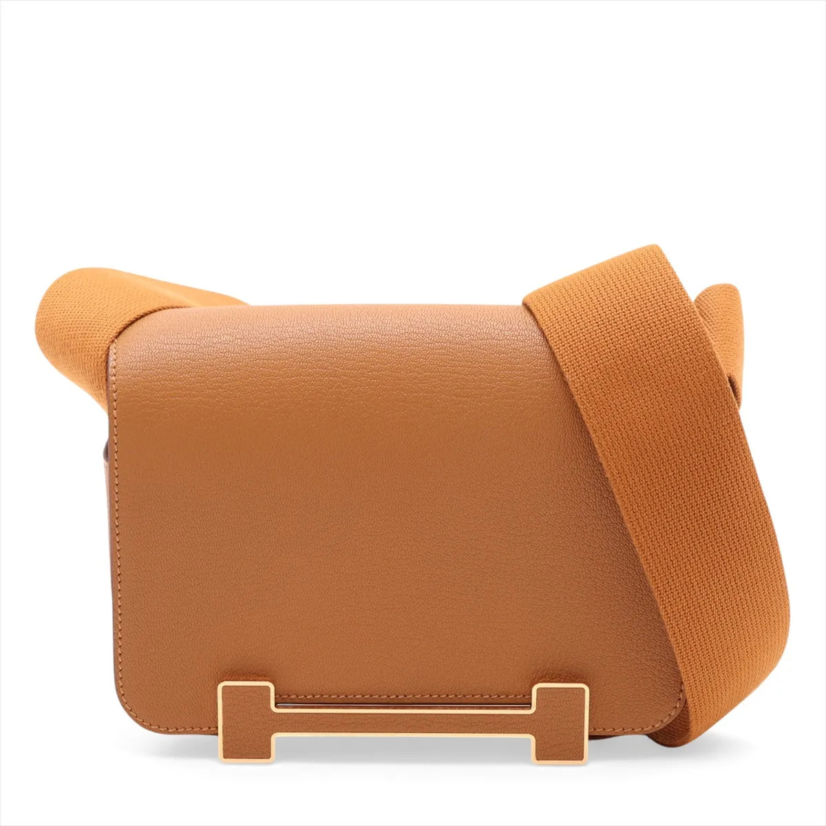 Hermès Geta Chevre Sesame Gold Metal Fittings