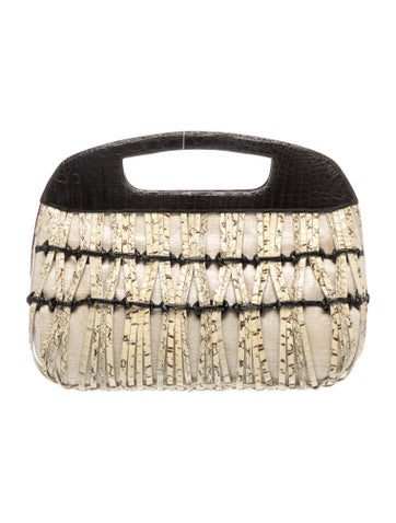 Nancy Gonzalez Snakeskin Top Handle Bag