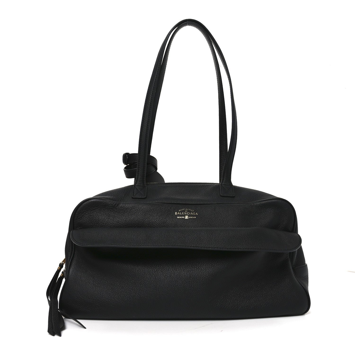 Balenciaga Balenciaga Grained Calfskin Medium Carrie Bowling Bag Black