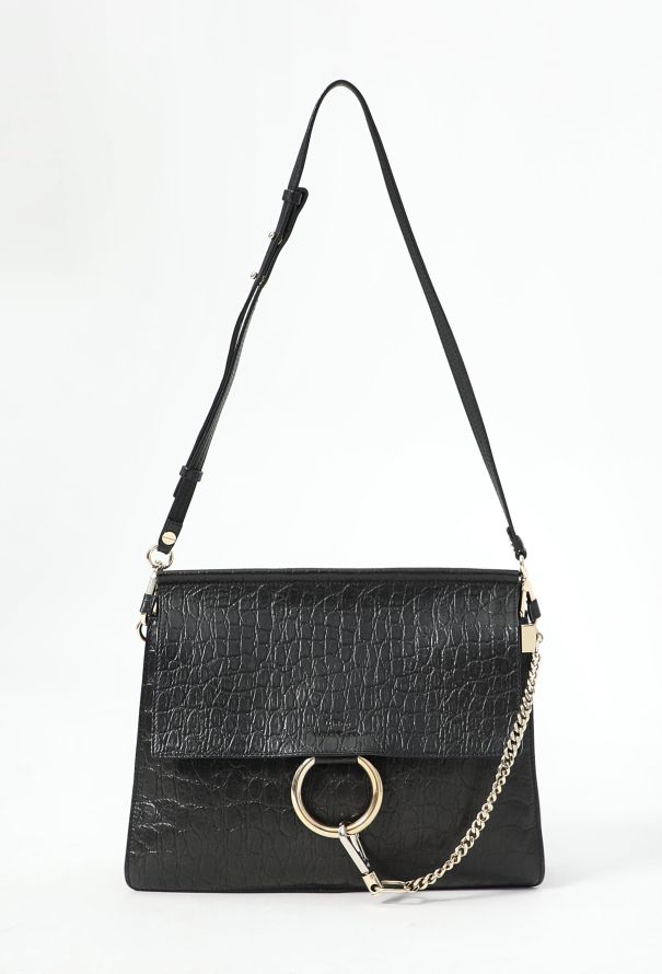 Chloe S/S 2015 Crocodile Embossed Faye Bag