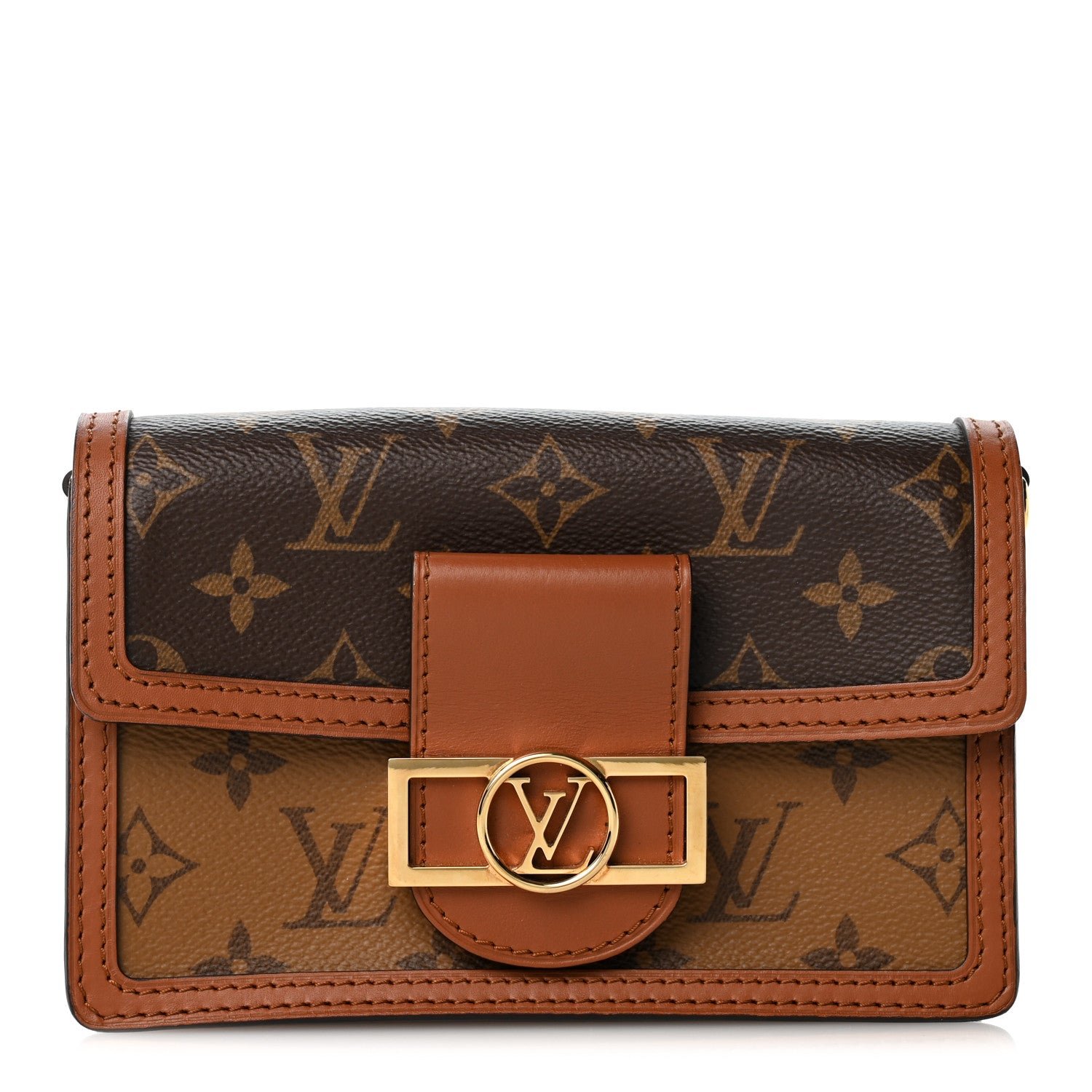 Louis Vuitton Louis Vuitton Reverse Monogram Dauphine Chain Wallet